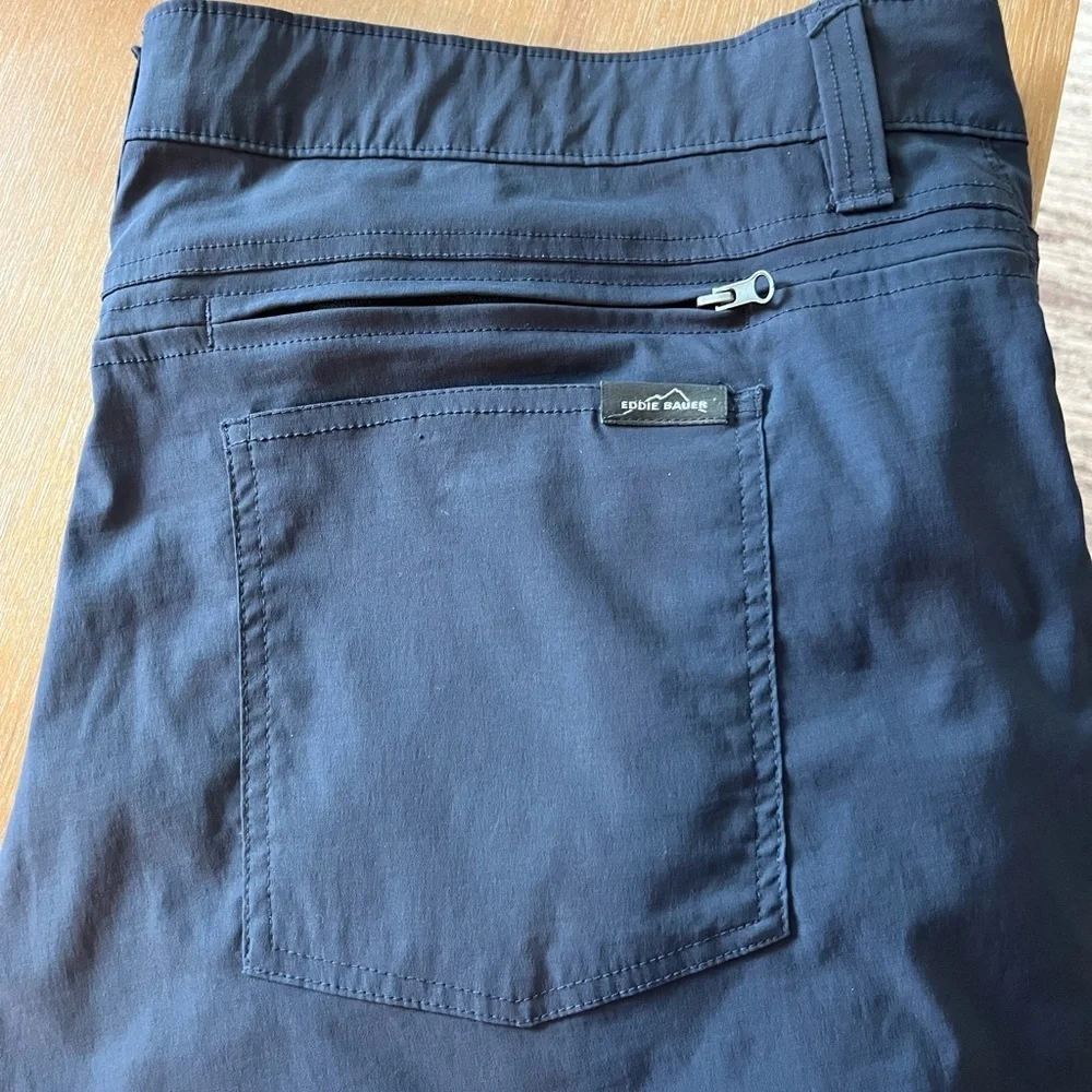 Eddie Bauer adventure trek 5 pocket nylon stretch gray outdoor hike pants 40x32